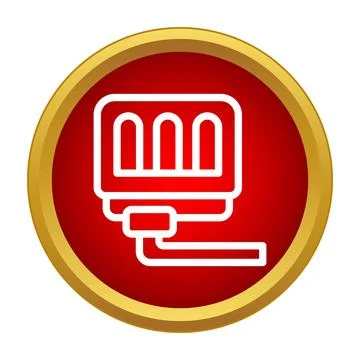 Building heating radiator system warming living space icon Illustrazione stock