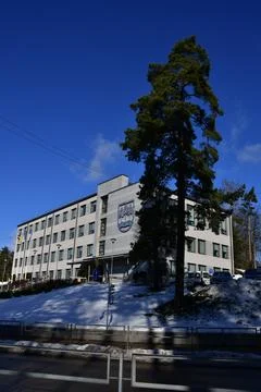 Building on a hill Foto stock