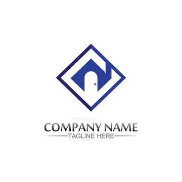 Building home logo, house logo, architecture, icon, residence and city, tow.. Ilustración de archivo