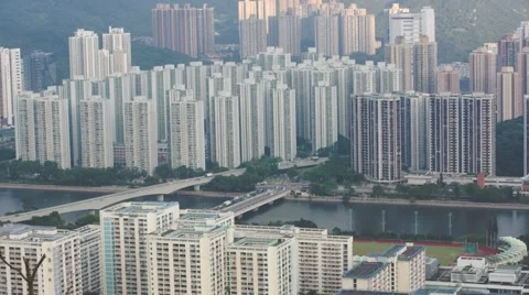 Building of Hong Kong  Stock Footage 54813537