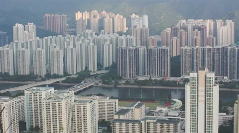 Building of Hong Kong  Stock Footage 54813548
