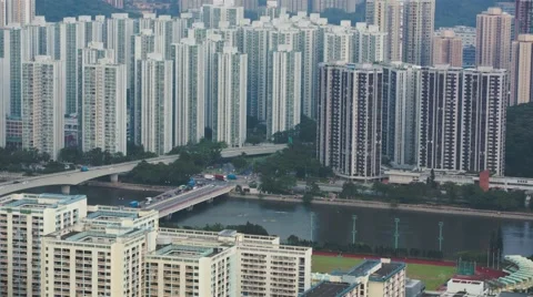 Building of Hong Kong  Stock Footage 54813574