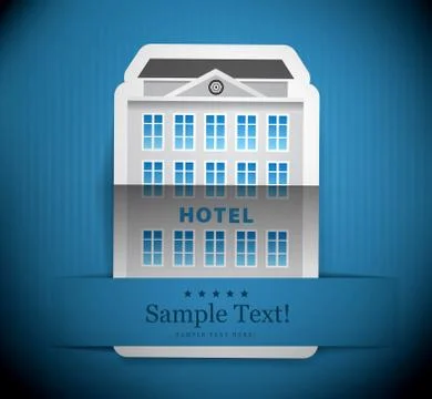 The building of hotel Stock Illustration