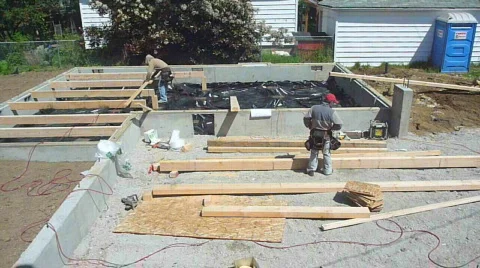 Building A House 9 Stock Footage 712037