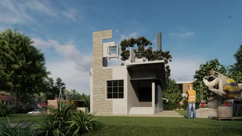 Building a House Video stock 240861556