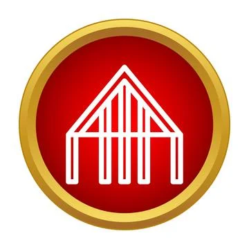 Building house frame structure icon design concept Ilustración de archivo
