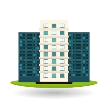 Building icon design Ilustración de archivo