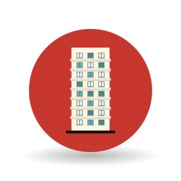 Building icon design Ilustración de archivo