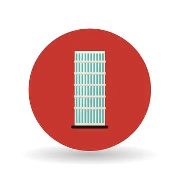 Building icon design Ilustración de archivo