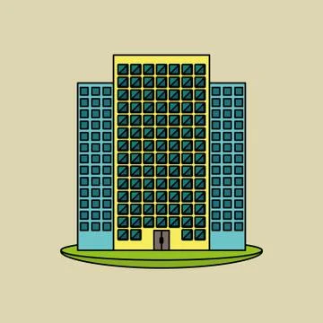 Building icon design, vector illustration Ilustración de archivo