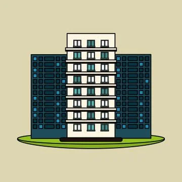 Building icon design, vector illustration Ilustración de archivo