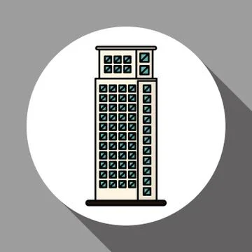 Building icon design, vector illustration Ilustración de archivo