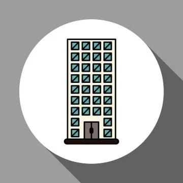 Building icon design, vector illustration Ilustración de archivo
