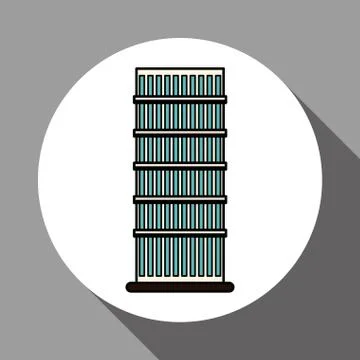 Building icon design, vector illustration Ilustración de archivo