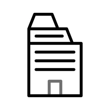 Building icon duocolor grey black Ilustración de archivo