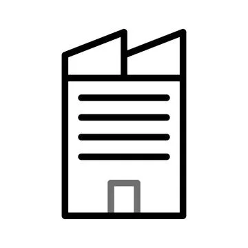 Building icon duocolor grey black Ilustración de archivo