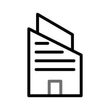 Building icon duocolor grey black Ilustración de archivo