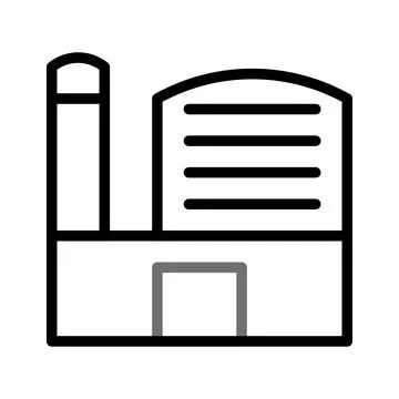 Building icon duocolor grey black Ilustración de archivo