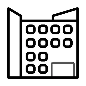 Building icon duocolor grey black Ilustración de archivo