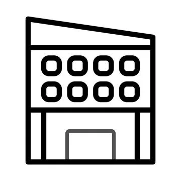 Building icon duocolor grey black Ilustración de archivo