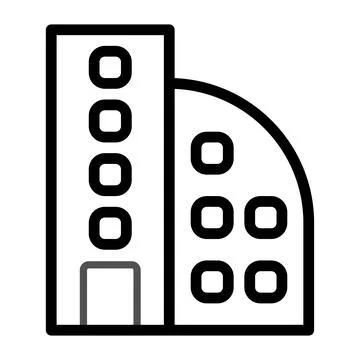 Building icon duocolor grey black Ilustración de archivo