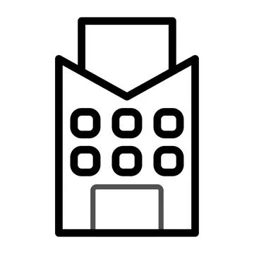 Building icon duocolor grey black Ilustración de archivo