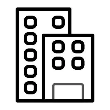Building icon duocolor grey black Ilustración de archivo