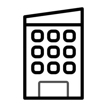 Building icon duocolor grey black Ilustración de archivo