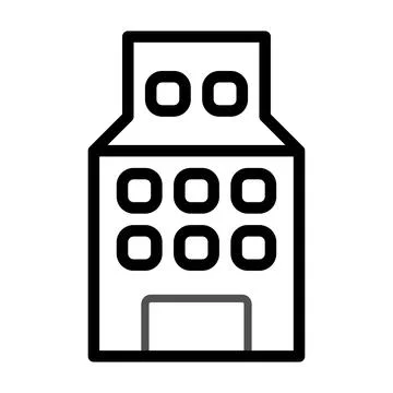 Building icon duocolor grey black Ilustración de archivo