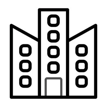 Building icon duocolor grey black Ilustración de archivo