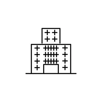 Building icon. Element of building for mobile concept and web apps iicon. Thin Ilustración de archivo