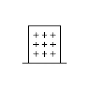 Building icon. Element of building for mobile concept and web apps iicon. Thin Ilustración de archivo