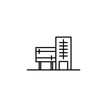 Building icon. Element of building for mobile concept and web apps iicon. Thin Stock Illustration