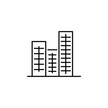Building icon. Element of building for mobile concept and web apps iicon. Thin Stock Illustration