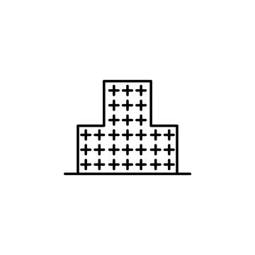 Building icon. Element of building for mobile concept and web apps iicon. Thin Ilustración de archivo