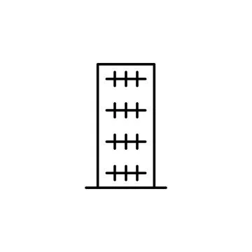 Building icon. Element of building for mobile concept and web apps iicon. Thin Ilustración de archivo