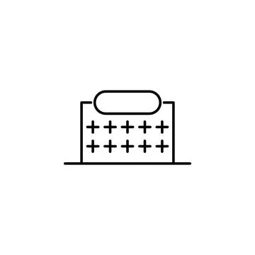 Building icon. Element of building for mobile concept and web apps iicon. Thin Ilustración de archivo