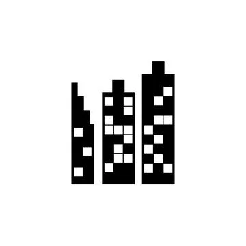 Building icon. Element of minimalistic icon for mobile concept and web apps Ilustración de archivo