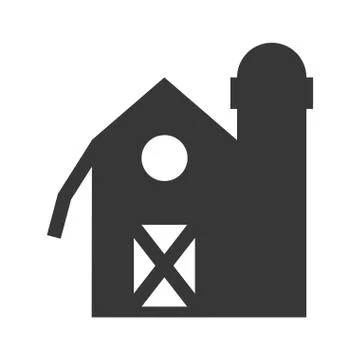 Building icon. Farm design. Vector graphic Ilustración de archivo