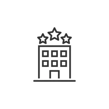 Building icon in flat style. Town skyscraper apartment vector illustration on Ilustración de archivo