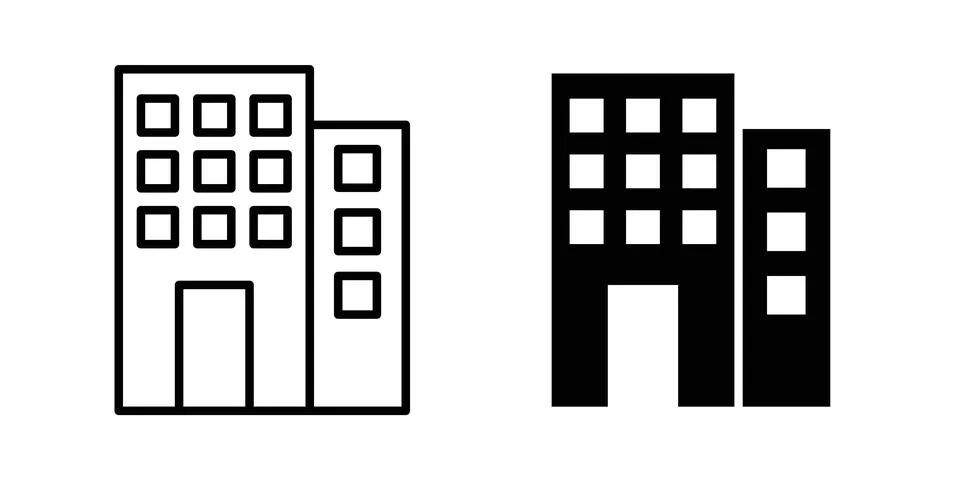 Building icon graphic design. web icons vectors Ilustración de archivo