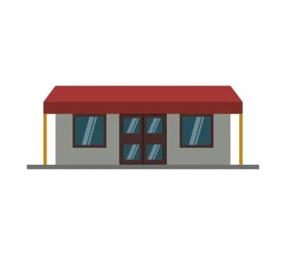 Building icon. Hotel design. Vector graphic Ilustración de archivo