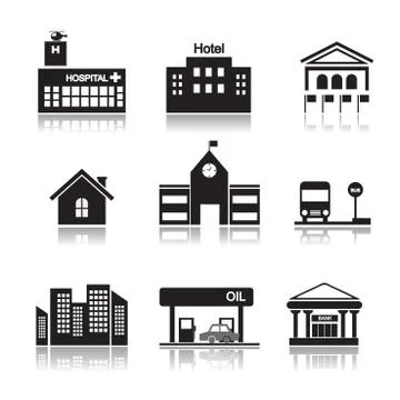 Building icon Stock Illustration