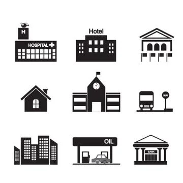 Building icon Stock Illustration