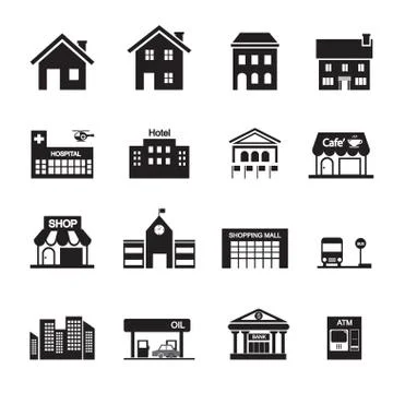 Building icon Stock Illustration