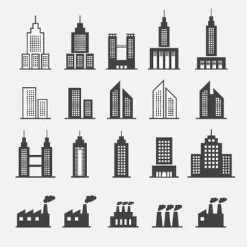 Building icon Stock Illustration