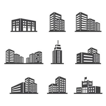 Building icon Stock Illustration