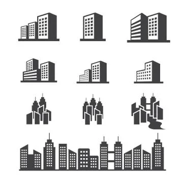 Building icon Stock Illustration
