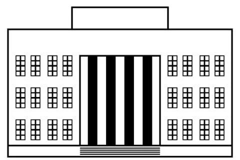 Building icon Ilustración de archivo