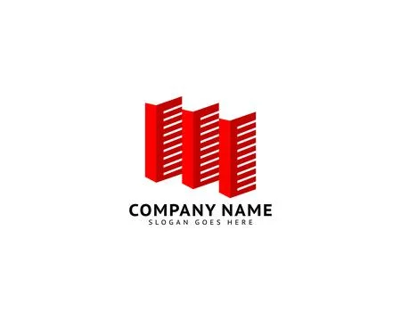 Building Icon Logo Design Element Stock Illustration